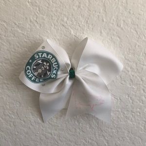 Starbucks coffe cheer bow☕️
